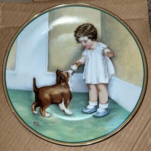 Vintage Bessie Pease Gutmann “The Reward” plate from The Hamilton Collection